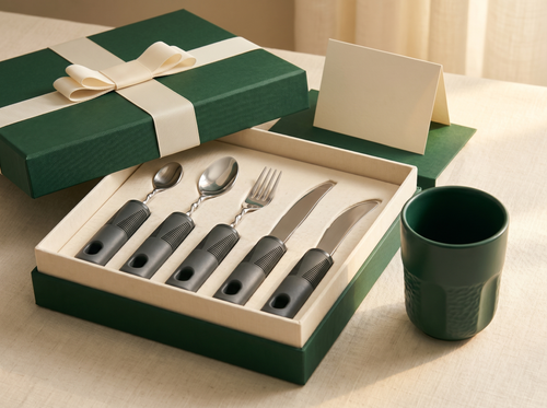 The Everhold Gift Box — the Complete Set in a deep green gift box with cream ribbon